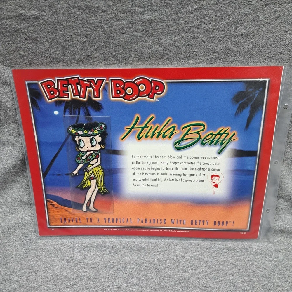 Betty Boop Patch Hula Betty Clothing Bag Patch Collectible Vintage Hawaii New